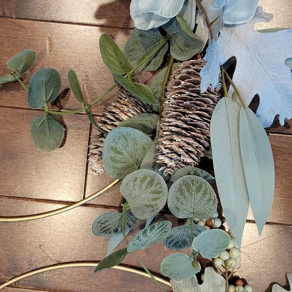 Set of  Gold Ring Front Door, Hallway or Wall Wreath Décor 16" - Picture 3 of 9